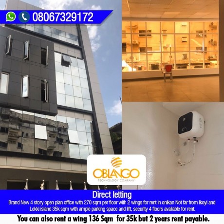 for-rent-4-story-open-plan-office-with-270-sqm-per-floor-with-2-wings-in-onikan-call-or-whatsapp-08067329172-big-0